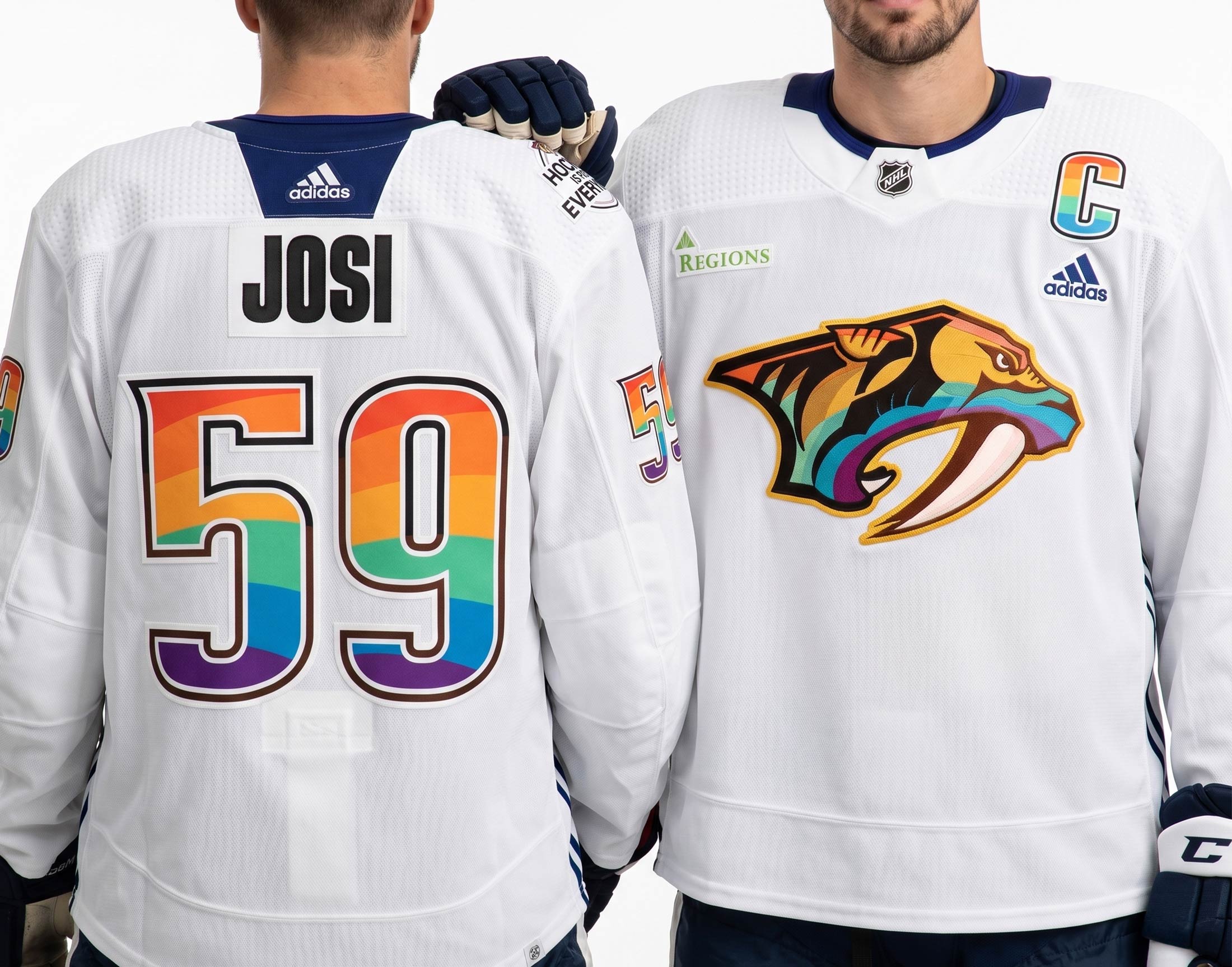 Nashville Preds Pride Jersey